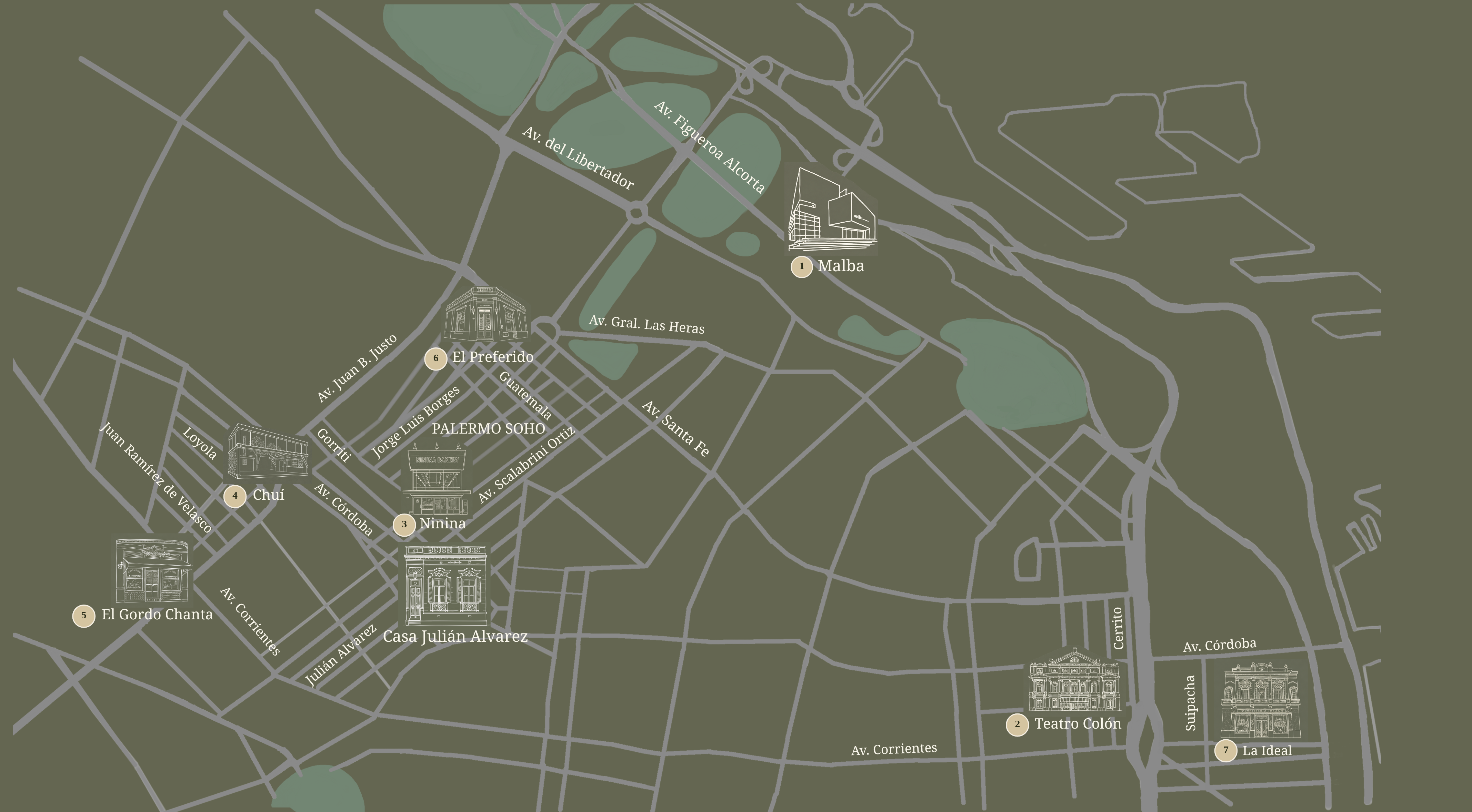 Mapa Palermo Buenos Aires