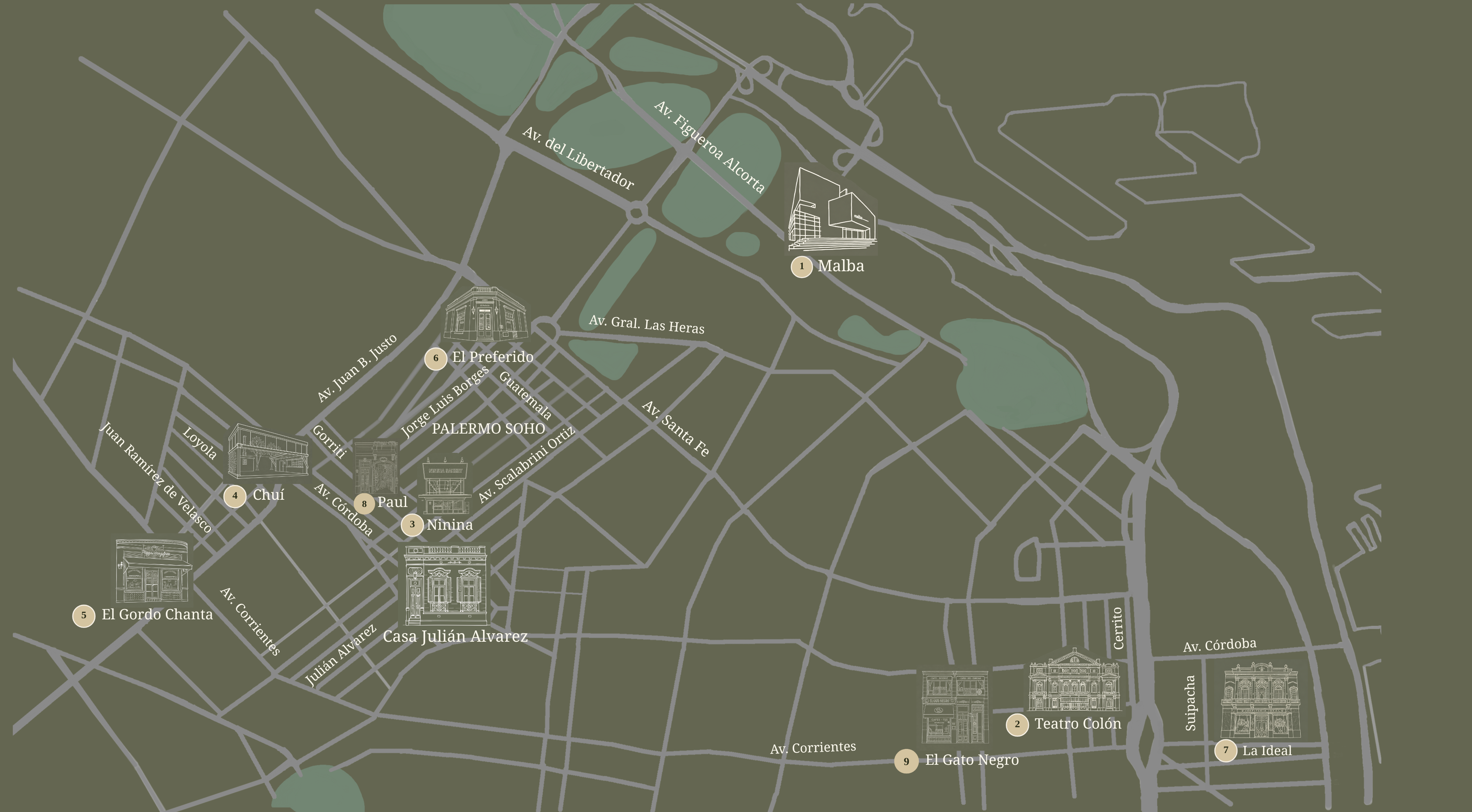 Mapa Palermo Buenos Aires